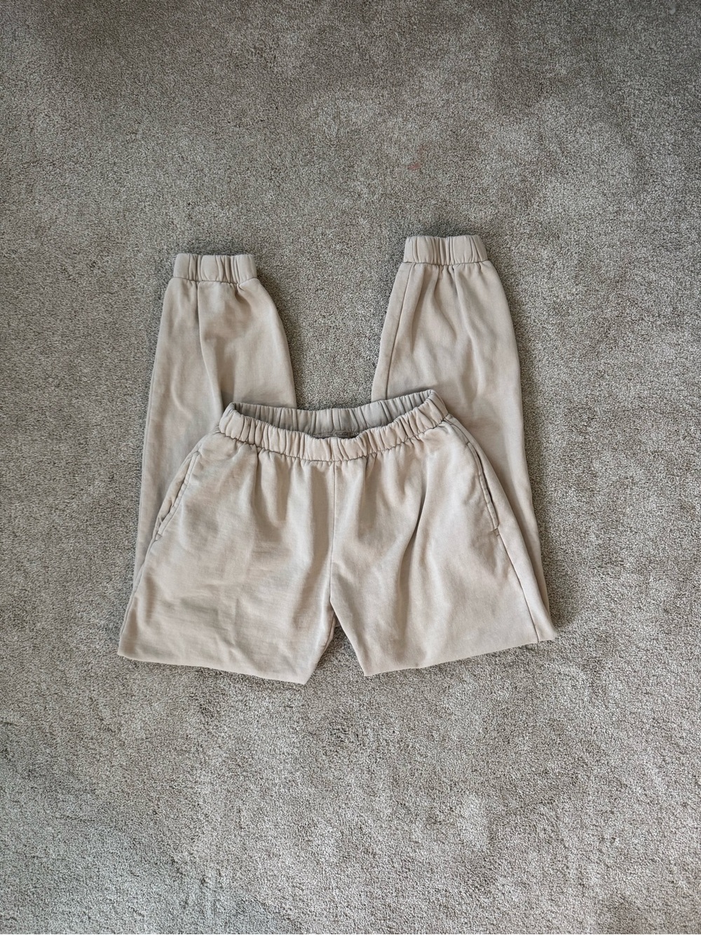 Brandy Melville Beige/Cream Sweatpants
